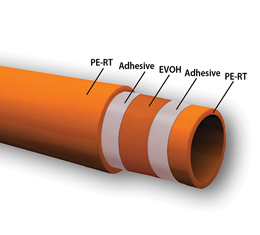 PERT/EVOH  Oxygen Barrier Composite Pipe