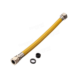 Gas System Yellow Stainless Steel Flexible Gas Hose